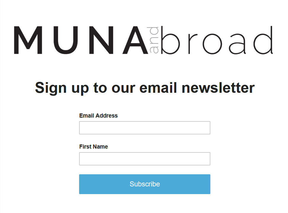 Join our Newsletter