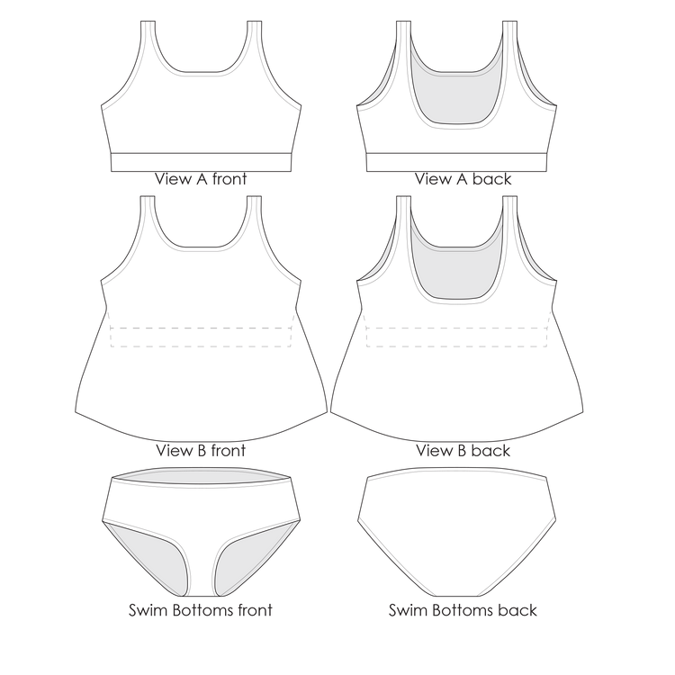 Banksia Swim Expansion Sewing Pattern PDF