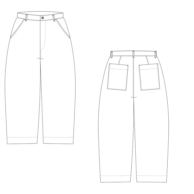 Cooper Barrel Jeans Sewing Pattern PDF
