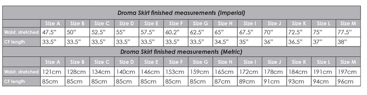 Droma Skirt Sewing Pattern PDF