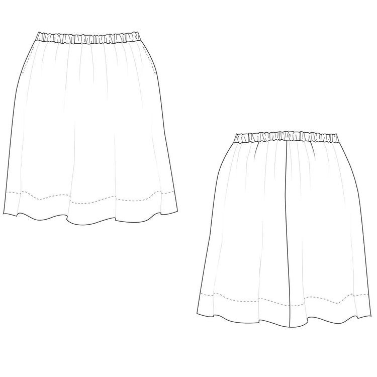 Droma Skirt Sewing Pattern PDF