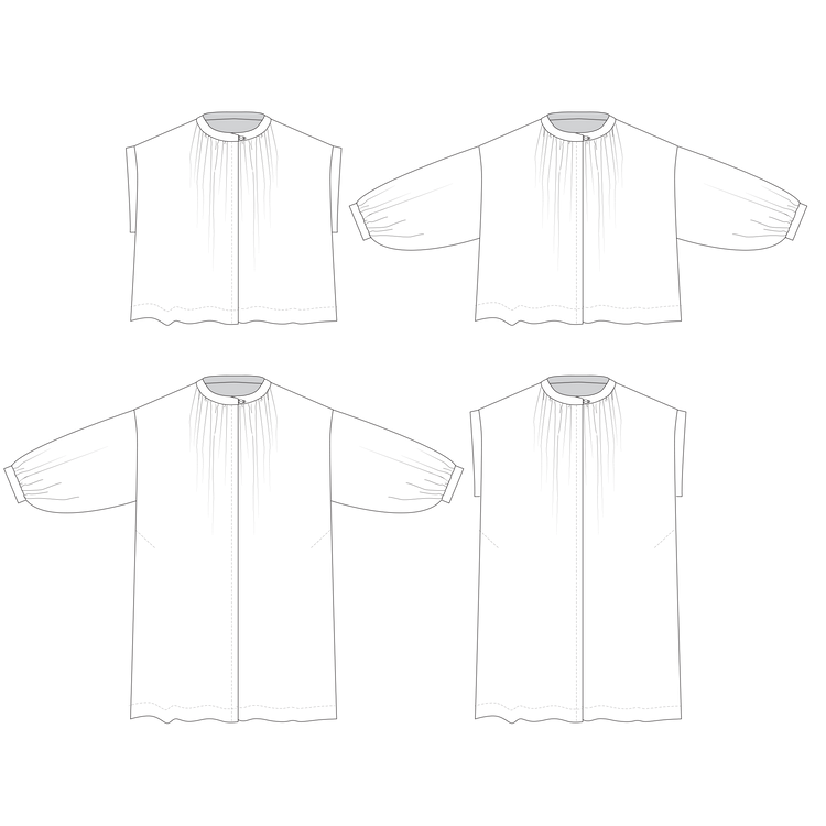Huon Shirt and Dress sewing Pattern PDF