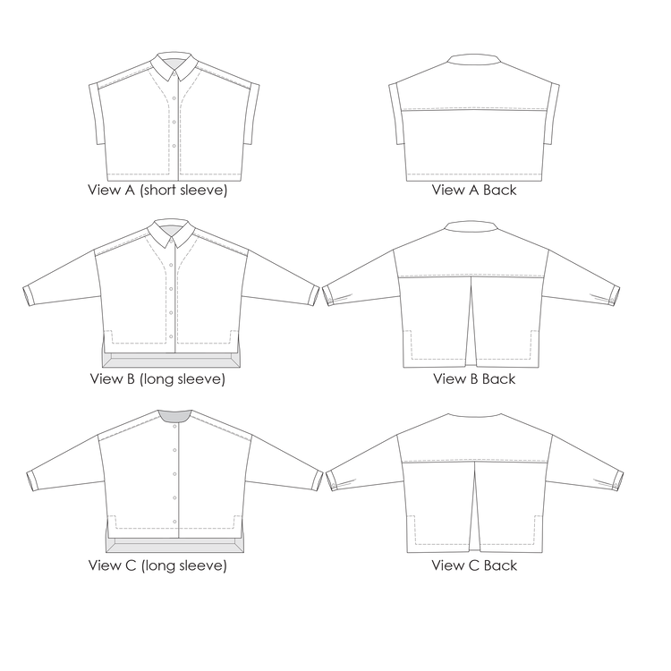 Waikerie Shirt Sewing Pattern PDF