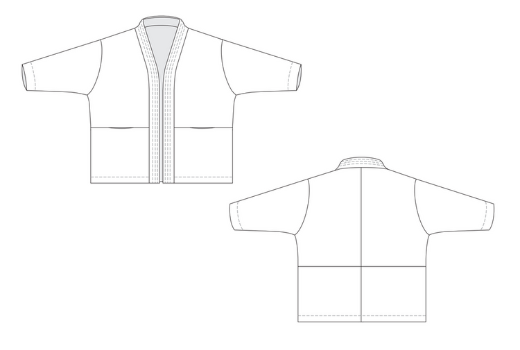 Belmore Jacket Sewing Pattern PDF