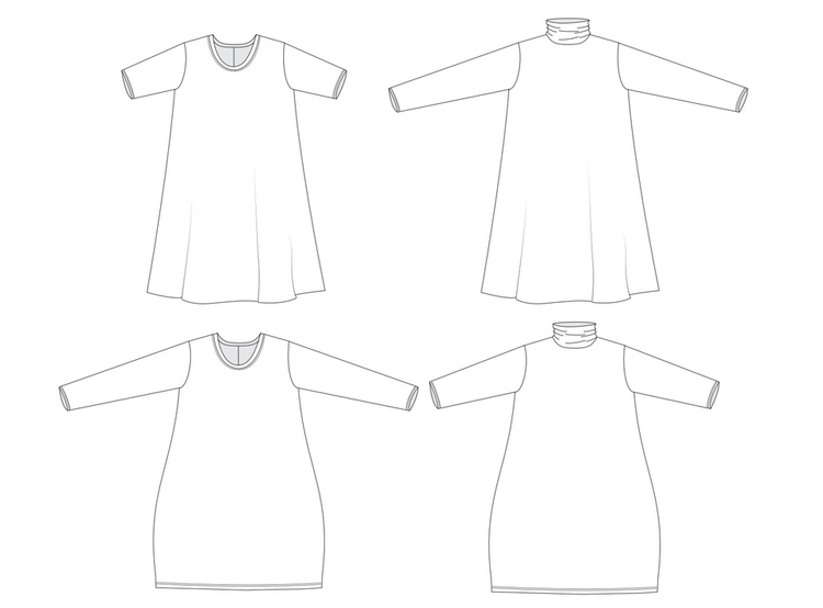 Hexham Dress Sewing Pattern PDF