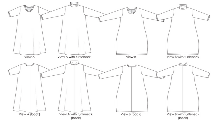 Hexham Dress Sewing Pattern PDF – Muna and Broad