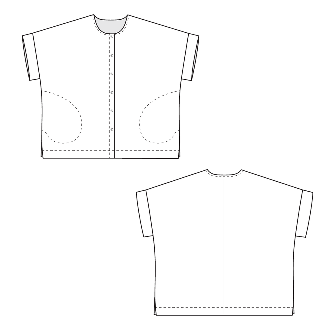 Lobethal Shirt Sewing Pattern PDF Muna and Broad