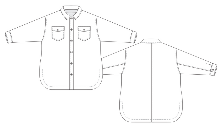 Shoalhaven Shacket Sewing Pattern PDF