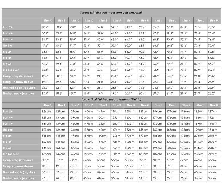 Tarawi Shirt Sewing Pattern PDF