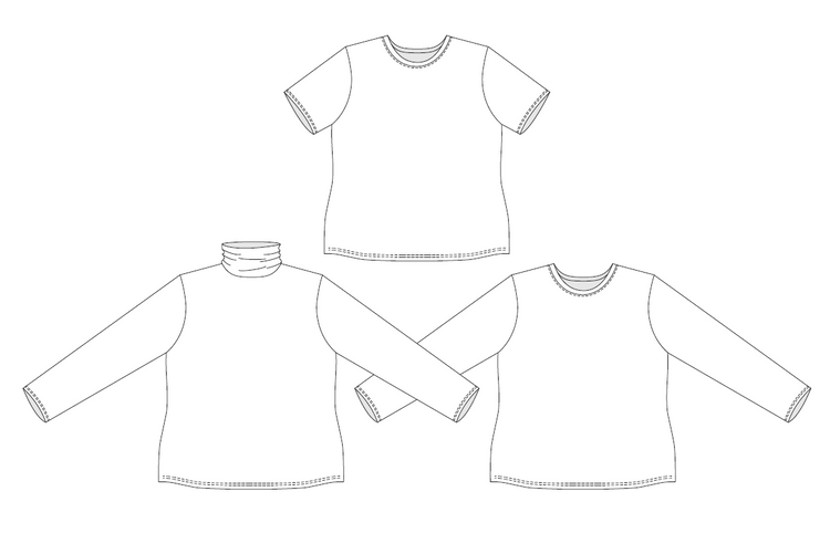 Tarlee T-Shirt Sewing Pattern PDF